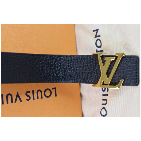 LOUIS VUITTON LV Initiales Leather Reversible Belt Black