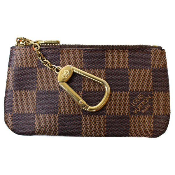 Louis Vuitton Key Coin Pouch Damier Ebene for women