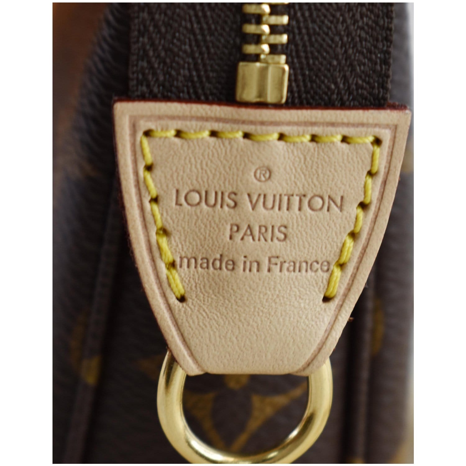 Louis Vuitton Brown, Pattern Print 2020 Damier Ebene Mini Pochette Accessories