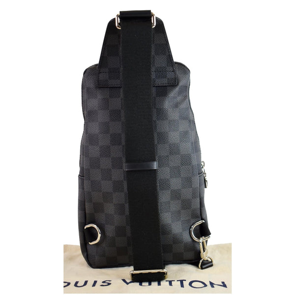 LOUIS VUITTON Avenue Sling Damier Graphite Crossbody Bag Black