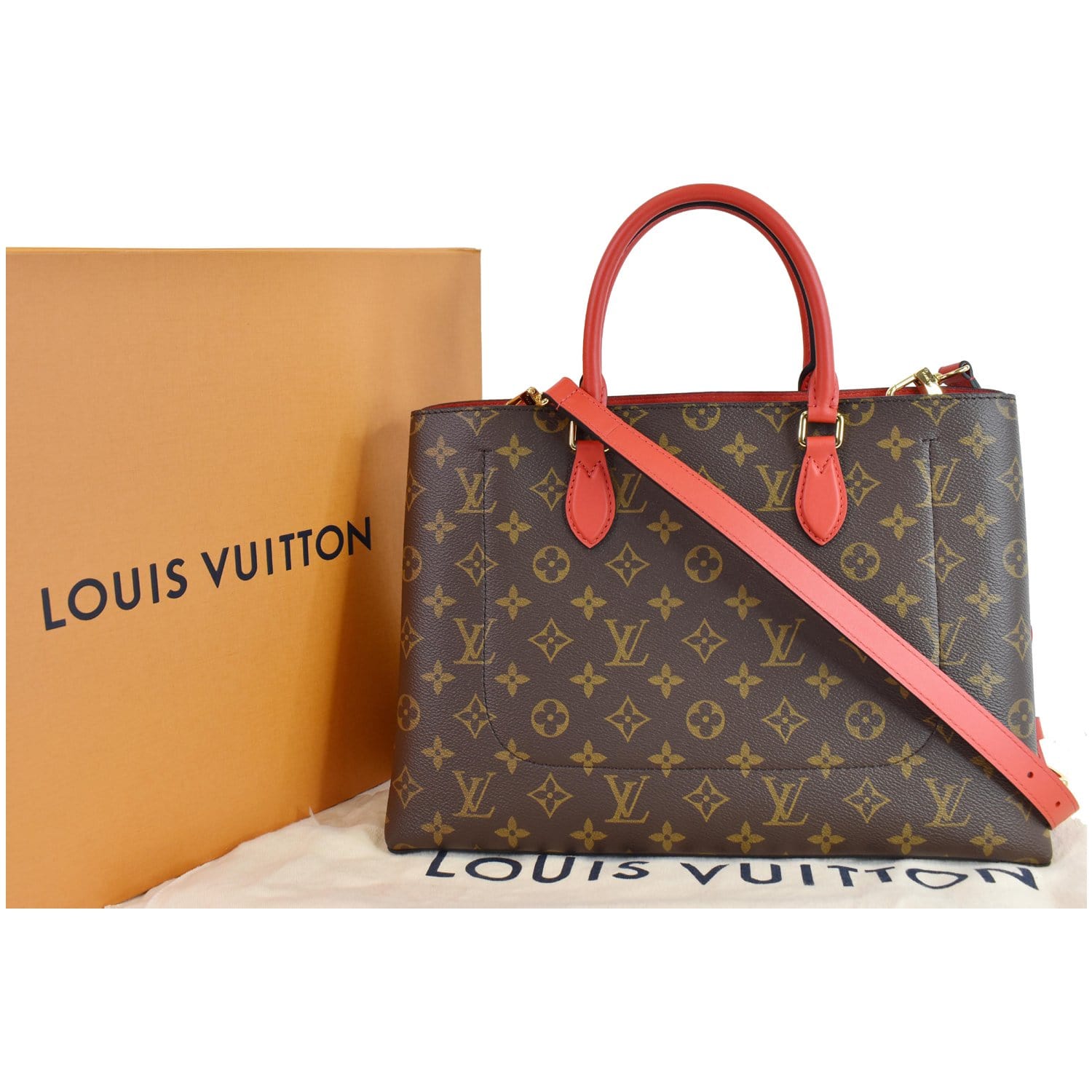 Classic Brown Louis Vuitton Handbag with red lining  Louis vuitton totes, Louis  vuitton, Louis vuitton handbags