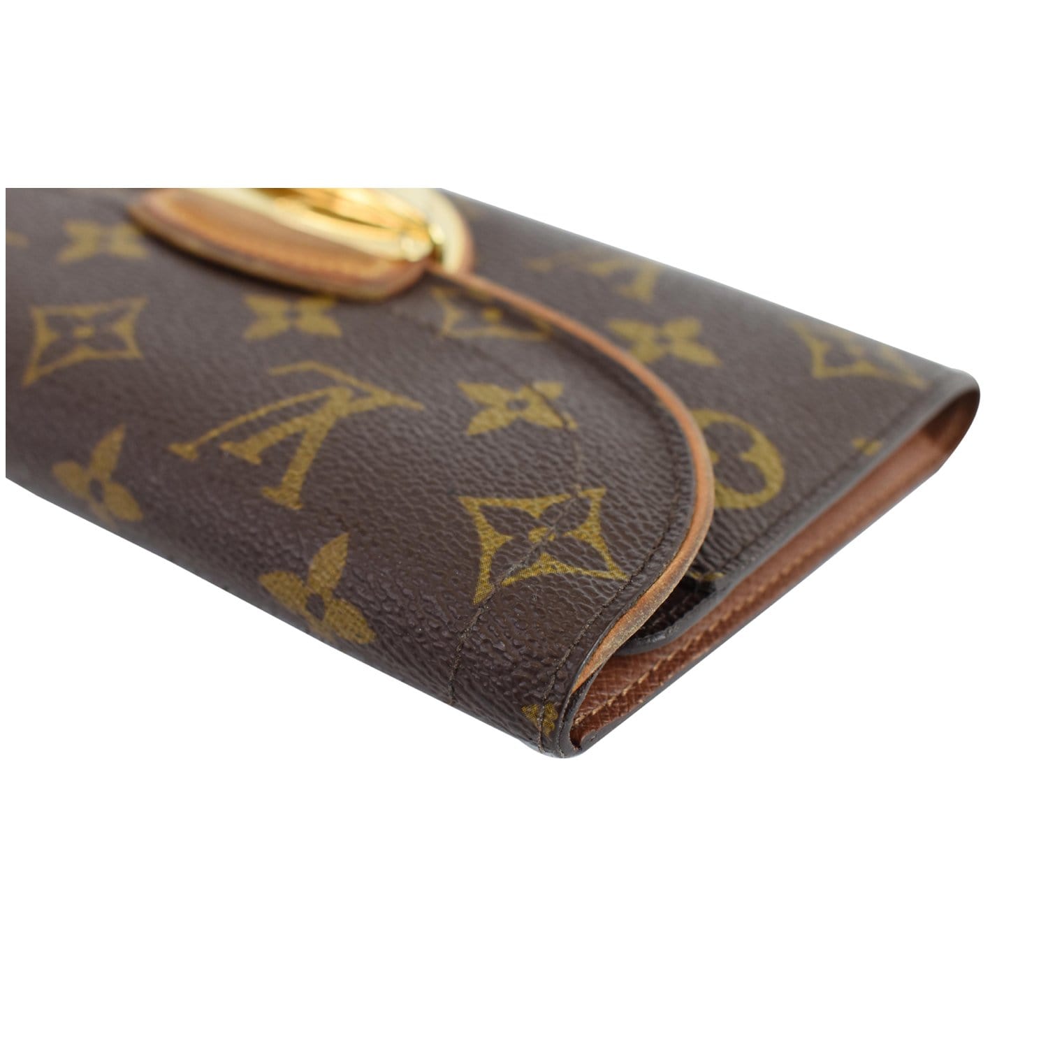 Eugénie leather wallet Louis Vuitton Brown in Leather - 37375543