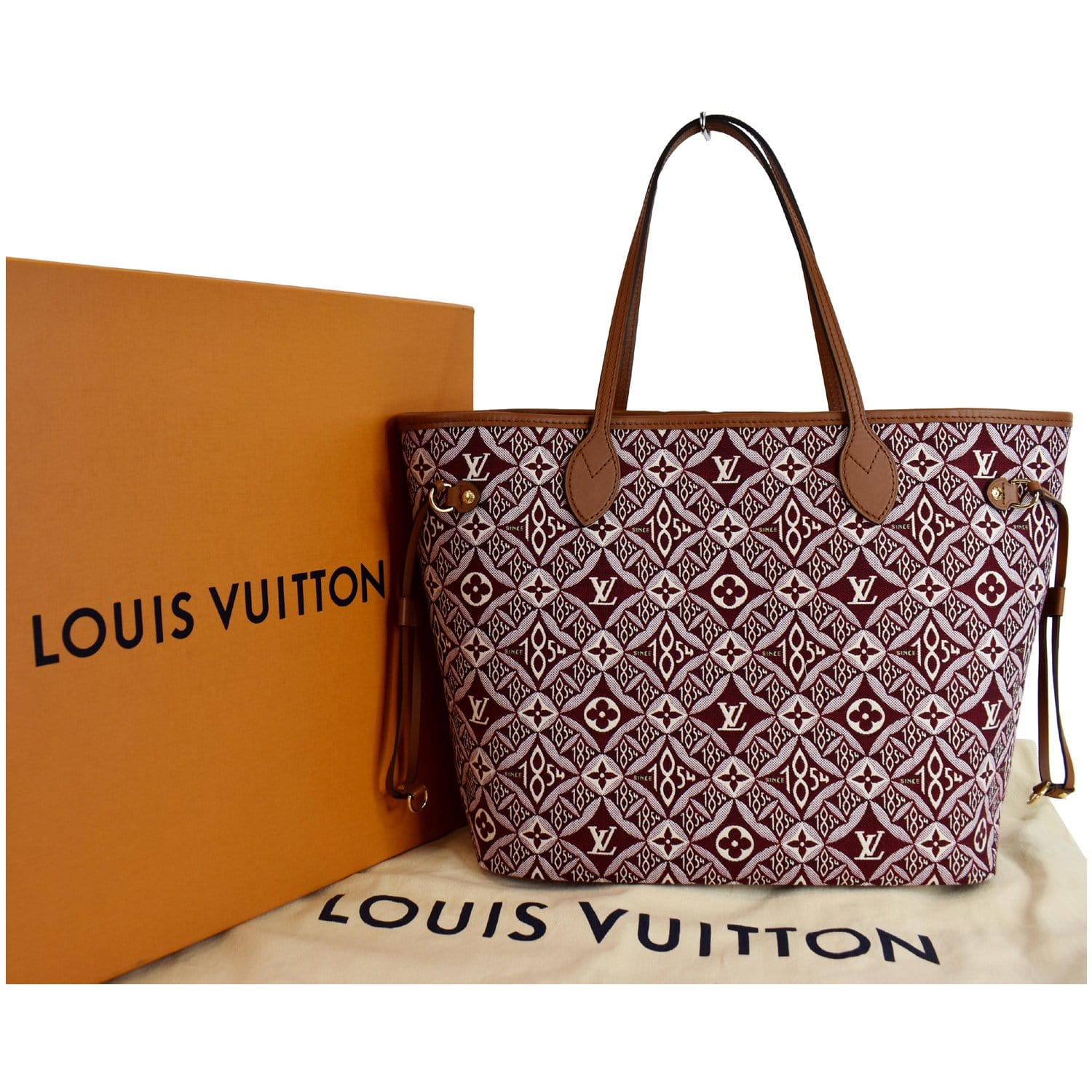 Louis Vuitton Bordeaux Since 1854 Textile Neverfull MM Tote Bag Gold  Hardware Available For Immediate Sale At Sotheby's