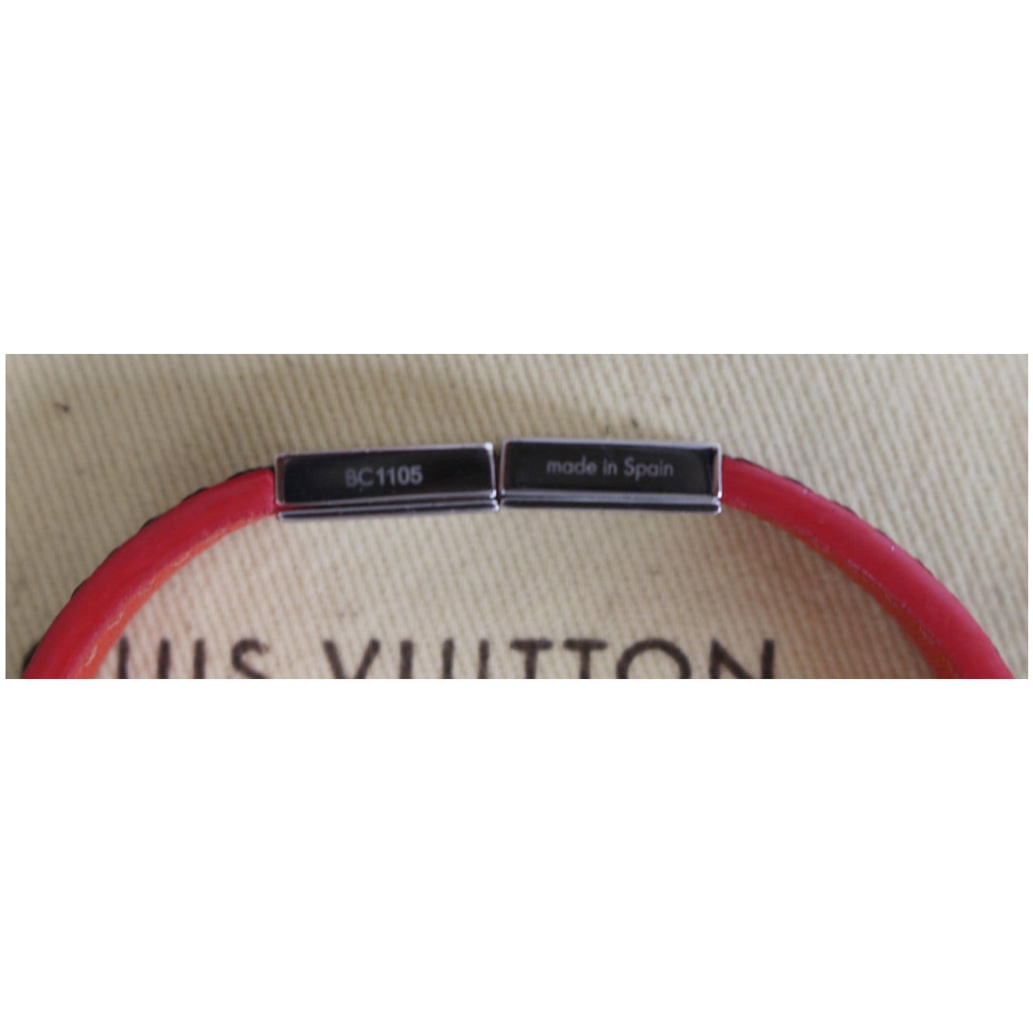 LOUIS VUITTON Damier Graphite Keep It Bracelet 19 80265