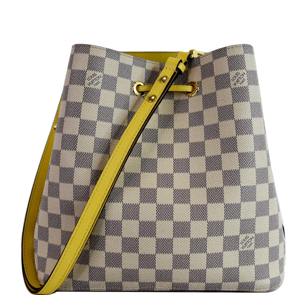 LOUIS VUITTON Neonoe MM Damier Azur Crossbody Bag Pineapple