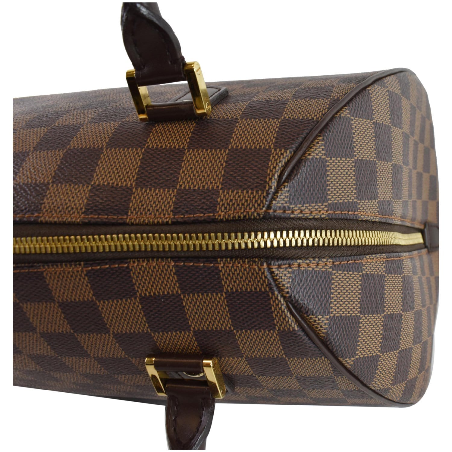 Louis Vuitton Ribera MM Damier Ebene Canvas Top Handle Bag on SALE