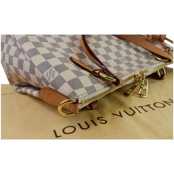 LOUIS VUITTON Lymington Damier Azur Tote Bag White