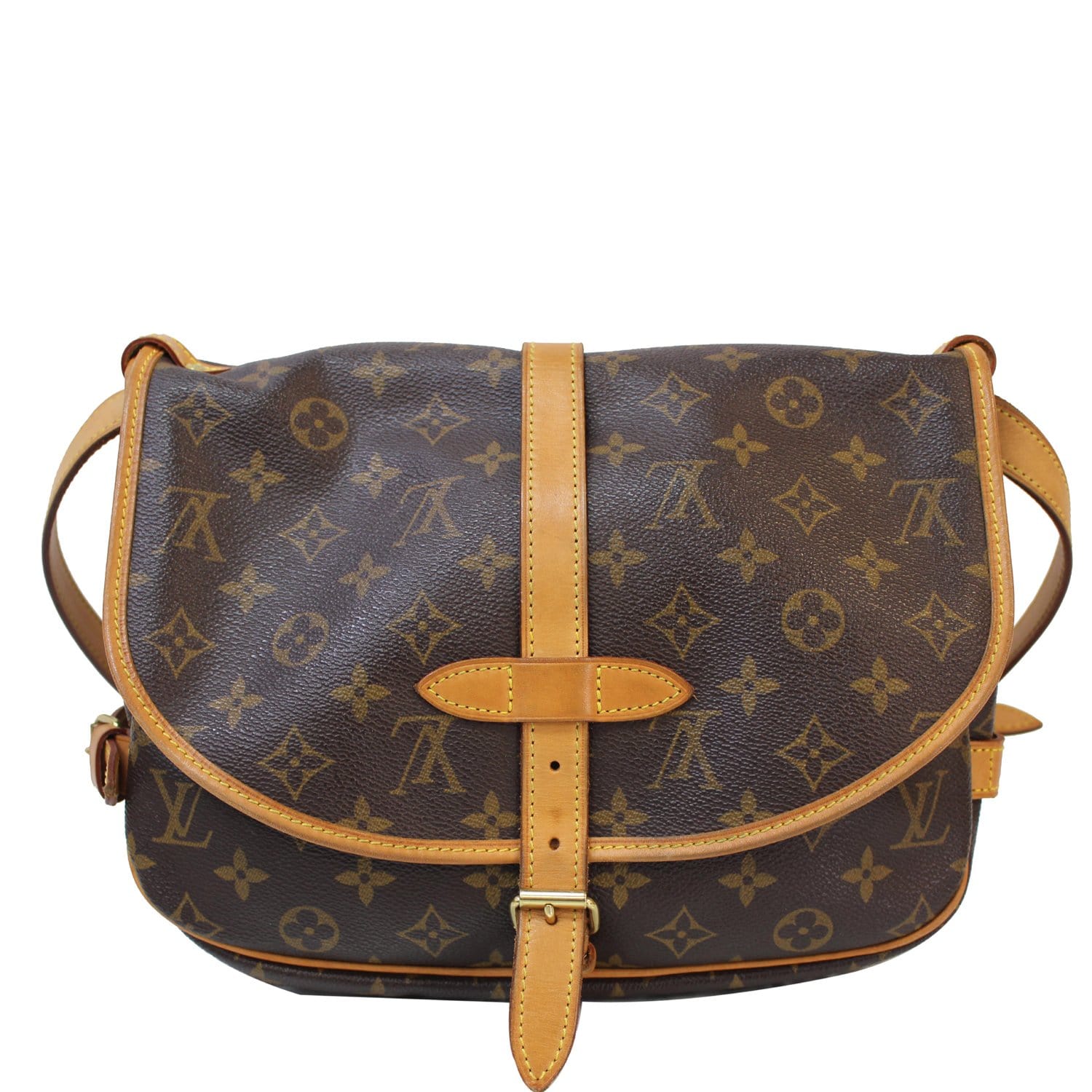 Authentic Louis Vuitton Saumur 30 Monogram Shoulder bag brown #13219