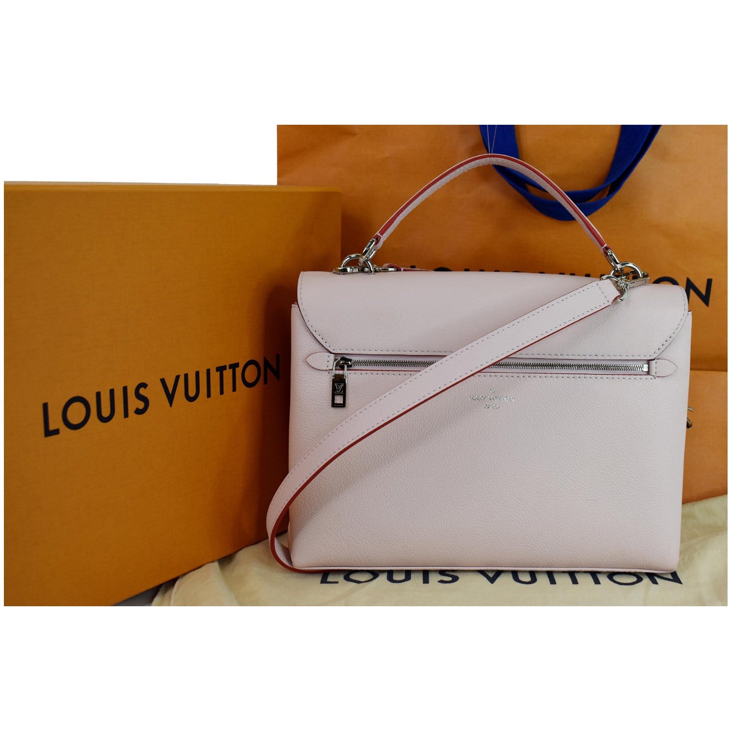 Louis Vuitton White Leather Mylockme Fleurs BB, myGemma