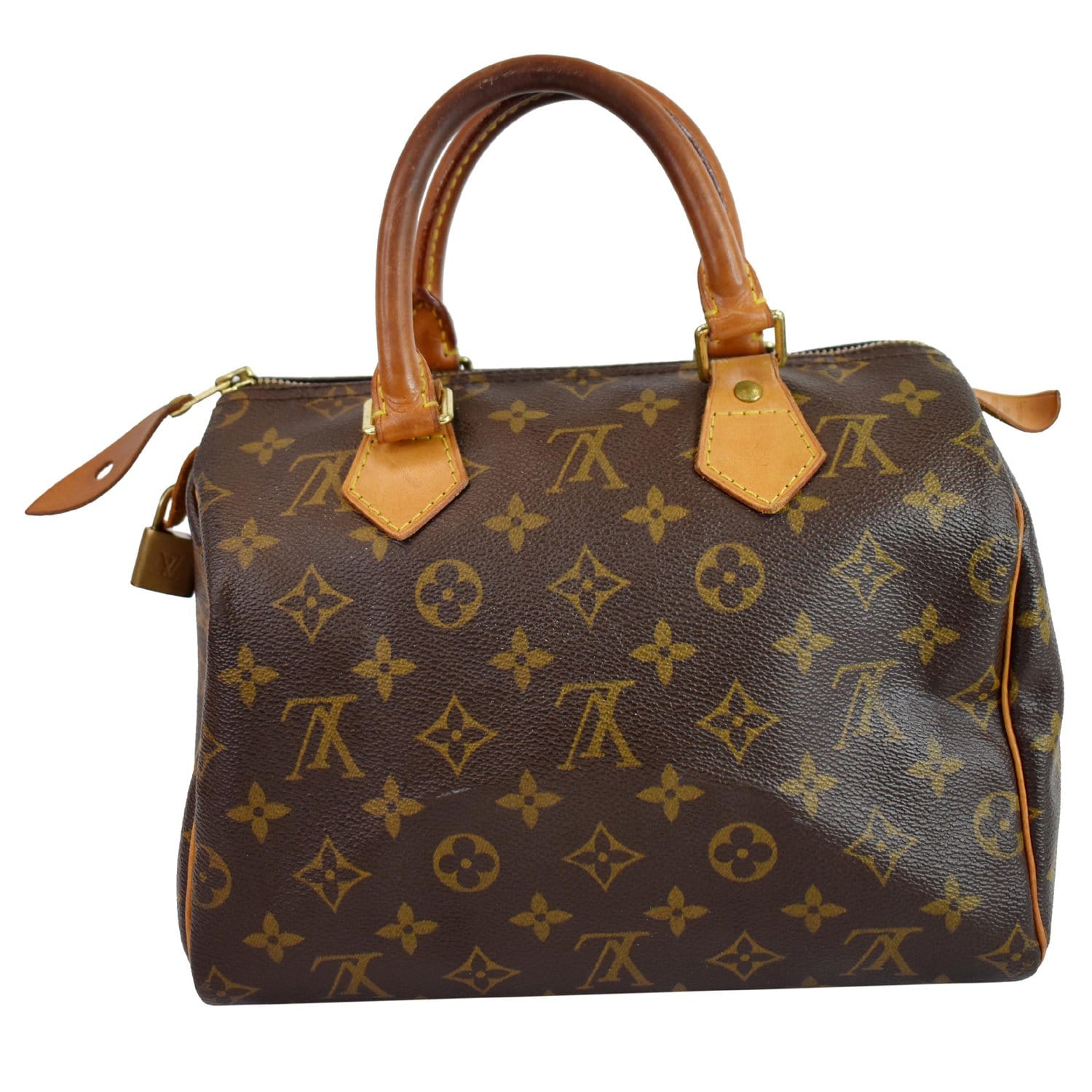 Louis Vuitton, Bags, Louis Vuitton Speedy Bandouliere 25 Satchel Bag  Creme Caramel Clafoutis Graphic
