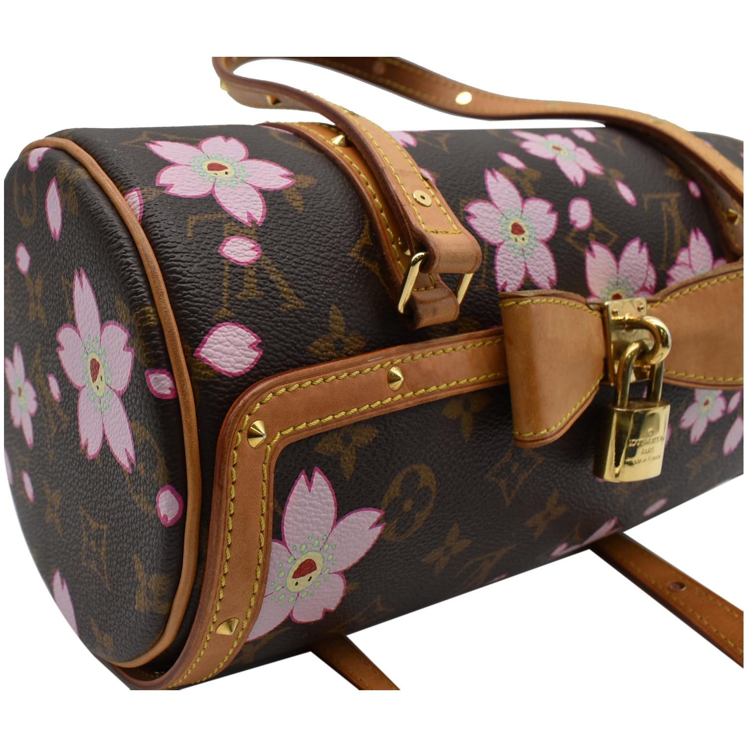 Papillon cloth handbag Louis Vuitton Brown in Cloth - 31727378