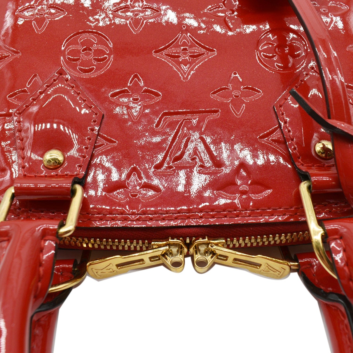 Louis Vuitton Red Monogram Vernis Leather Alma Top Handle Bag Louis Vuitton  | The Luxury Closet