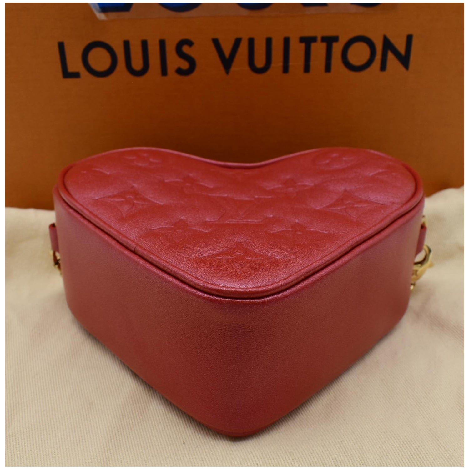 Louis Vuitton Heart on Chain Monogram Red Lambskin in Lambskin