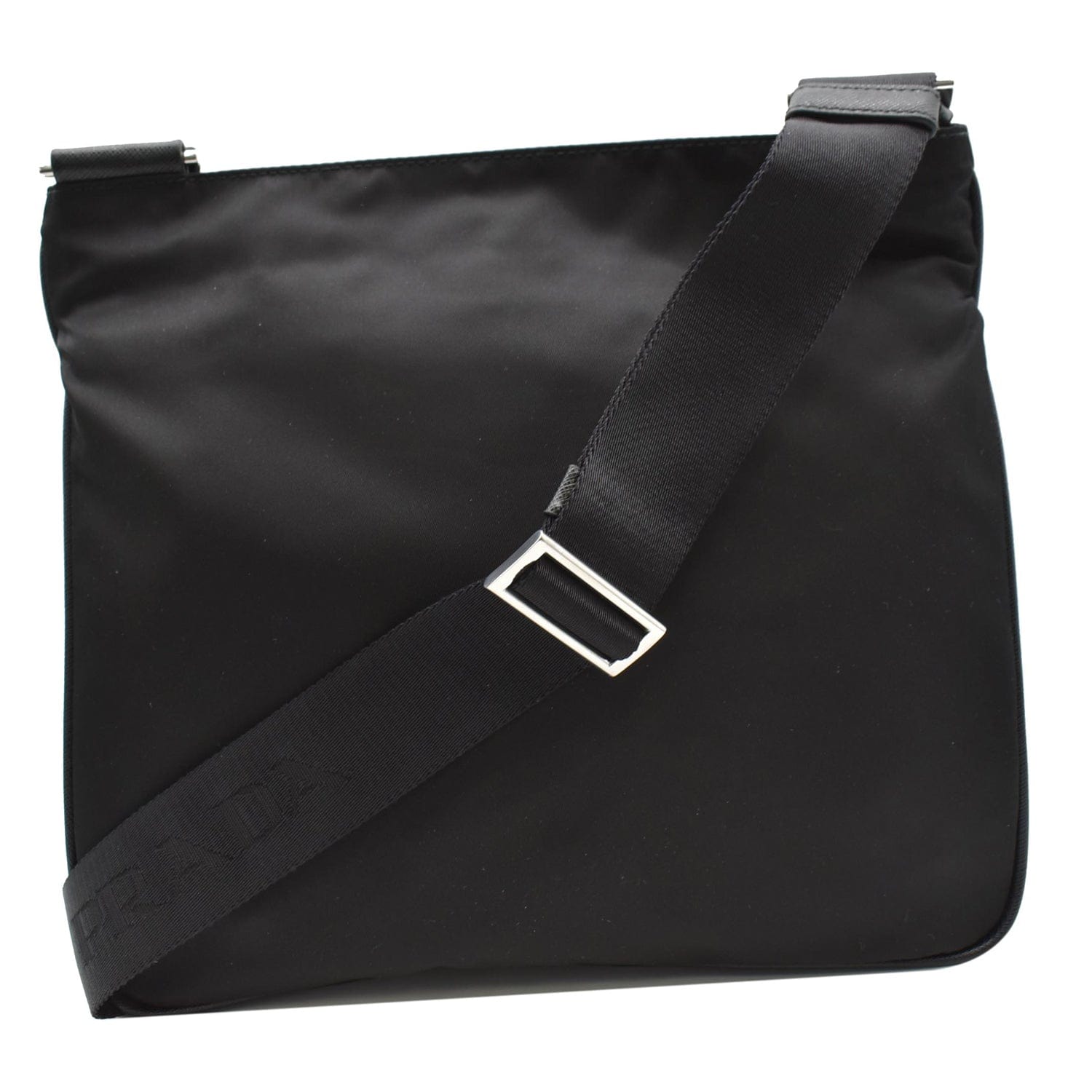 Calvin Klein Saffiano Leather Crossbody Bag in Black