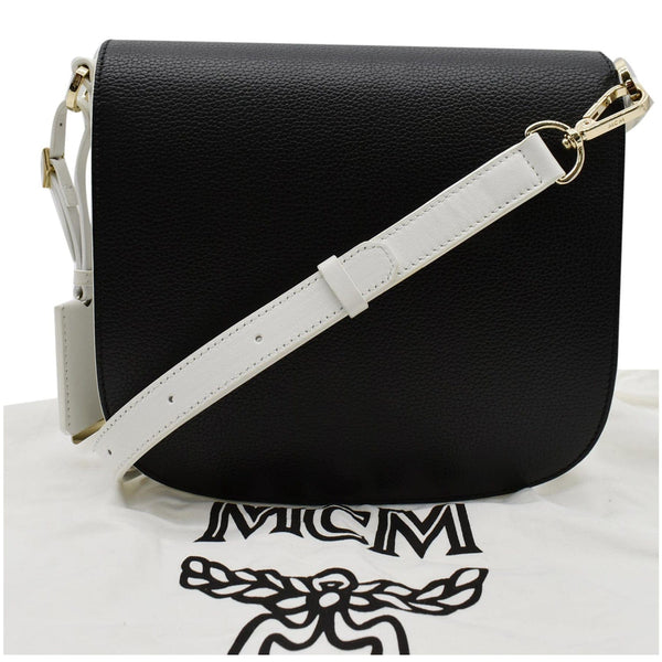 Preowned MCM Small Patricia Visetos Leather Crossbody Bag