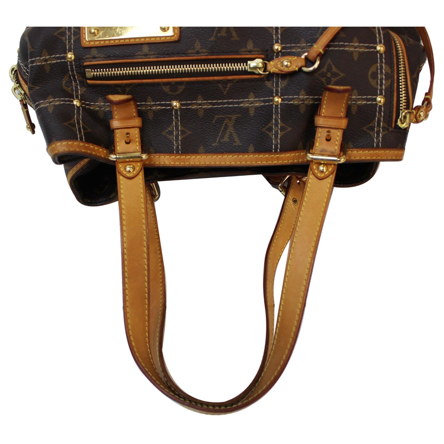 Pre-Owned LOUIS VUITTON Monogram Rivert Rivet Shoulder Bag Tote Bag, AR0027