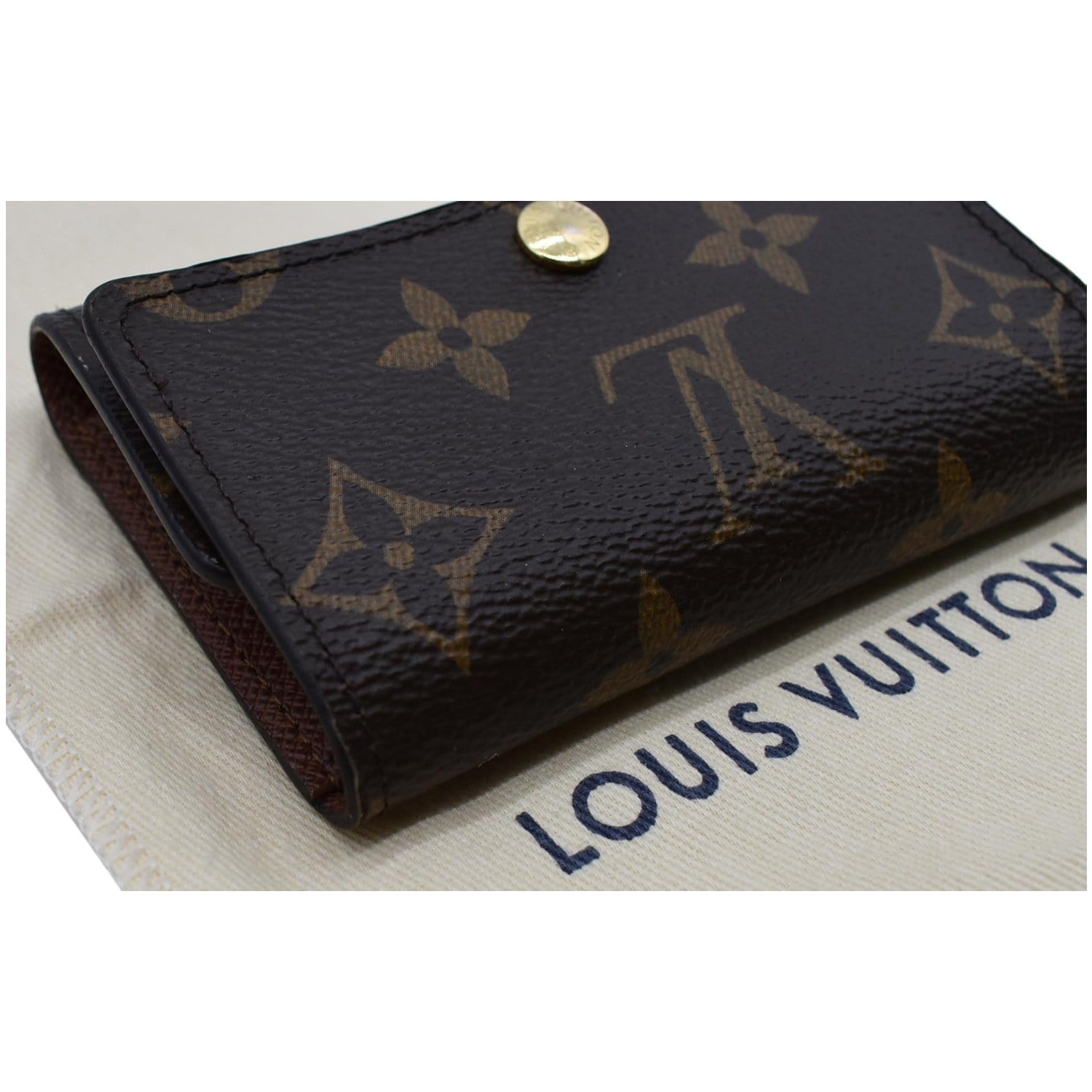 LOUIS VUITTON Monogram Brown Bifold Wallet M61665 & MULTICLES 6 Key Case Set