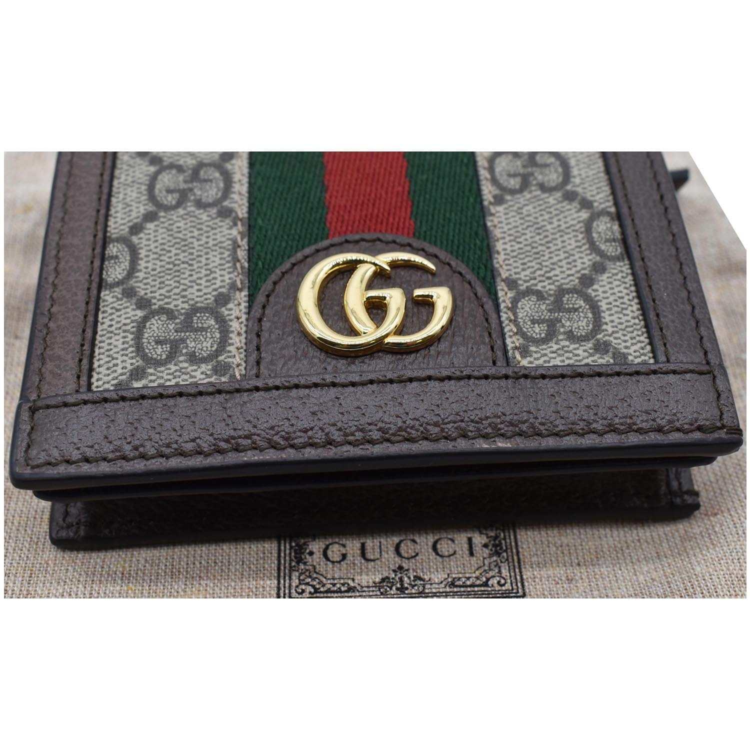 Gucci GG Card Case Wallet Men Authentic