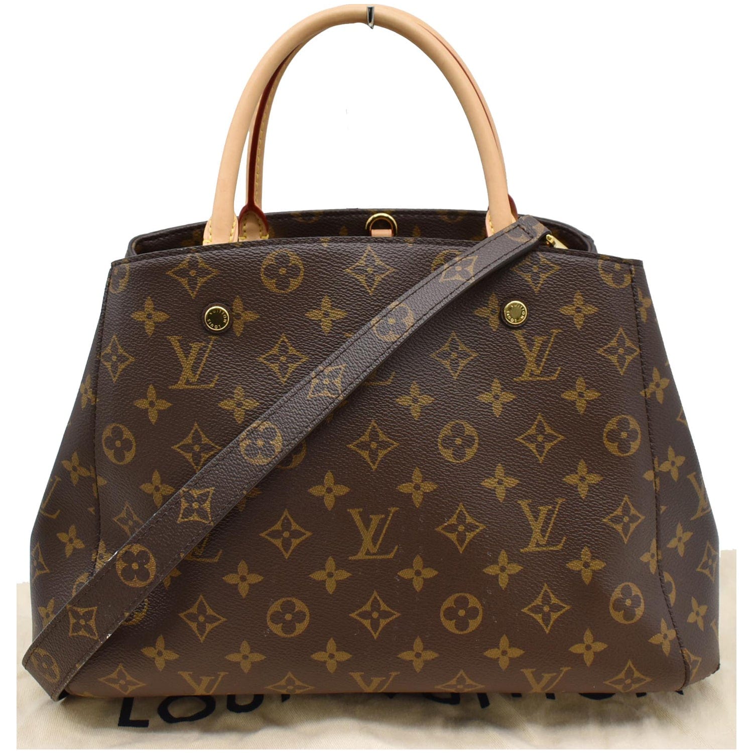 Louis Vuitton Monogram Montaigne MM Bag Brown