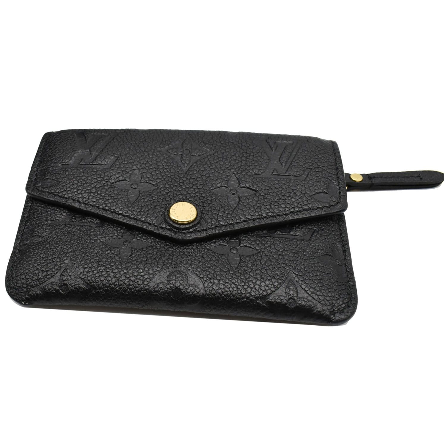 Louis Vuitton Black Leather Key Pouch Coin Purse Wallet – EYE