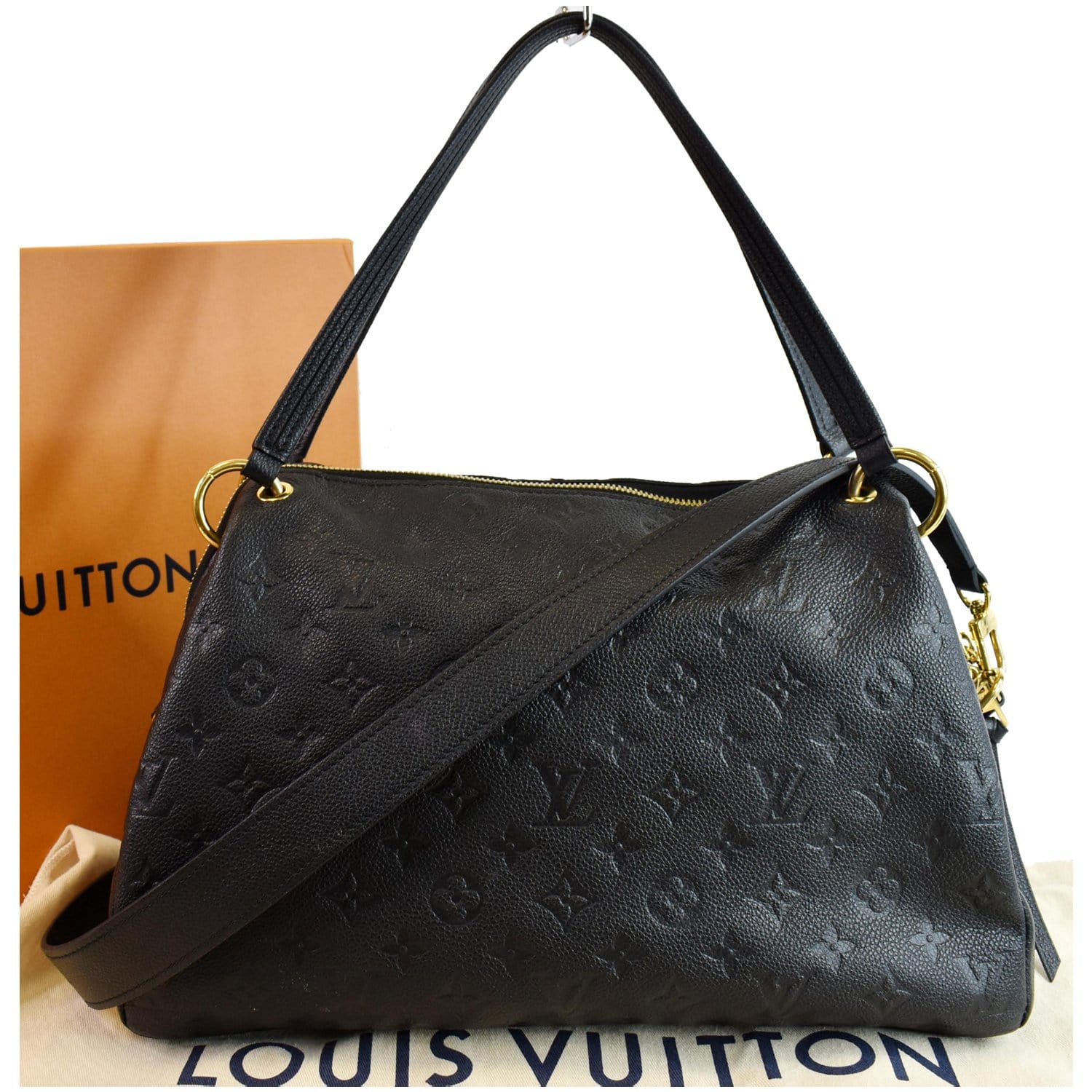 Louis Vuitton Ponthieu Handbag Monogram Empreinte Leather PM Blue 2302491