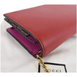 Gucci Red Original GG Supreme Heart Wallet-On-Chain QFB4XU0L0B000