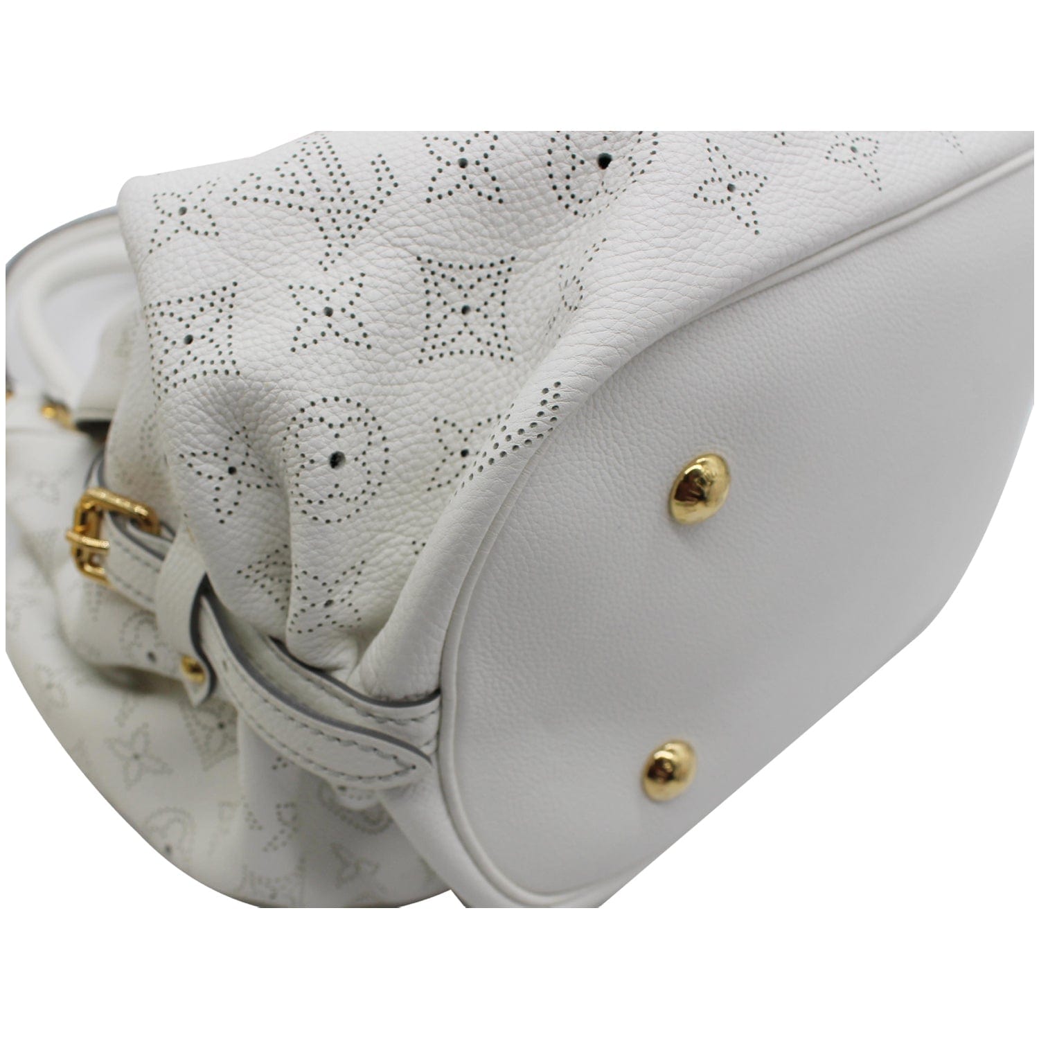 Louis Vuitton White Monogram Mahina Leather XL Bag Louis Vuitton