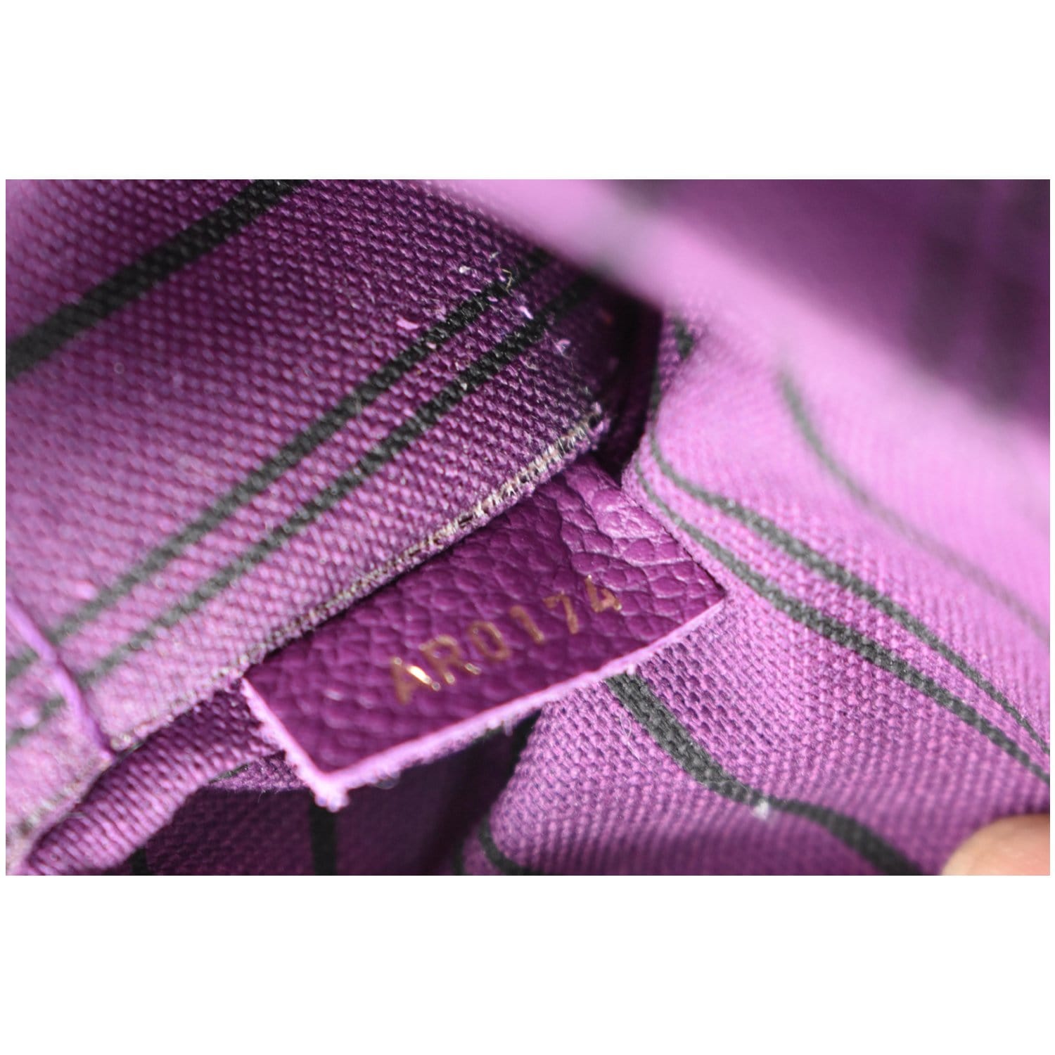 Louis Vuitton Amytheste Empreinte Leather Shoulder Strap Louis