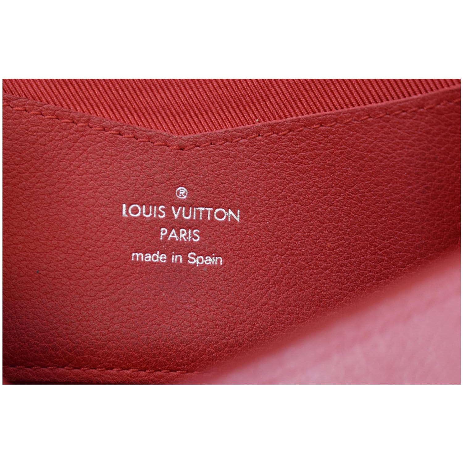 Louis Vuitton Red Taurillon Leather Lock Me ll Wallet at 1stDibs