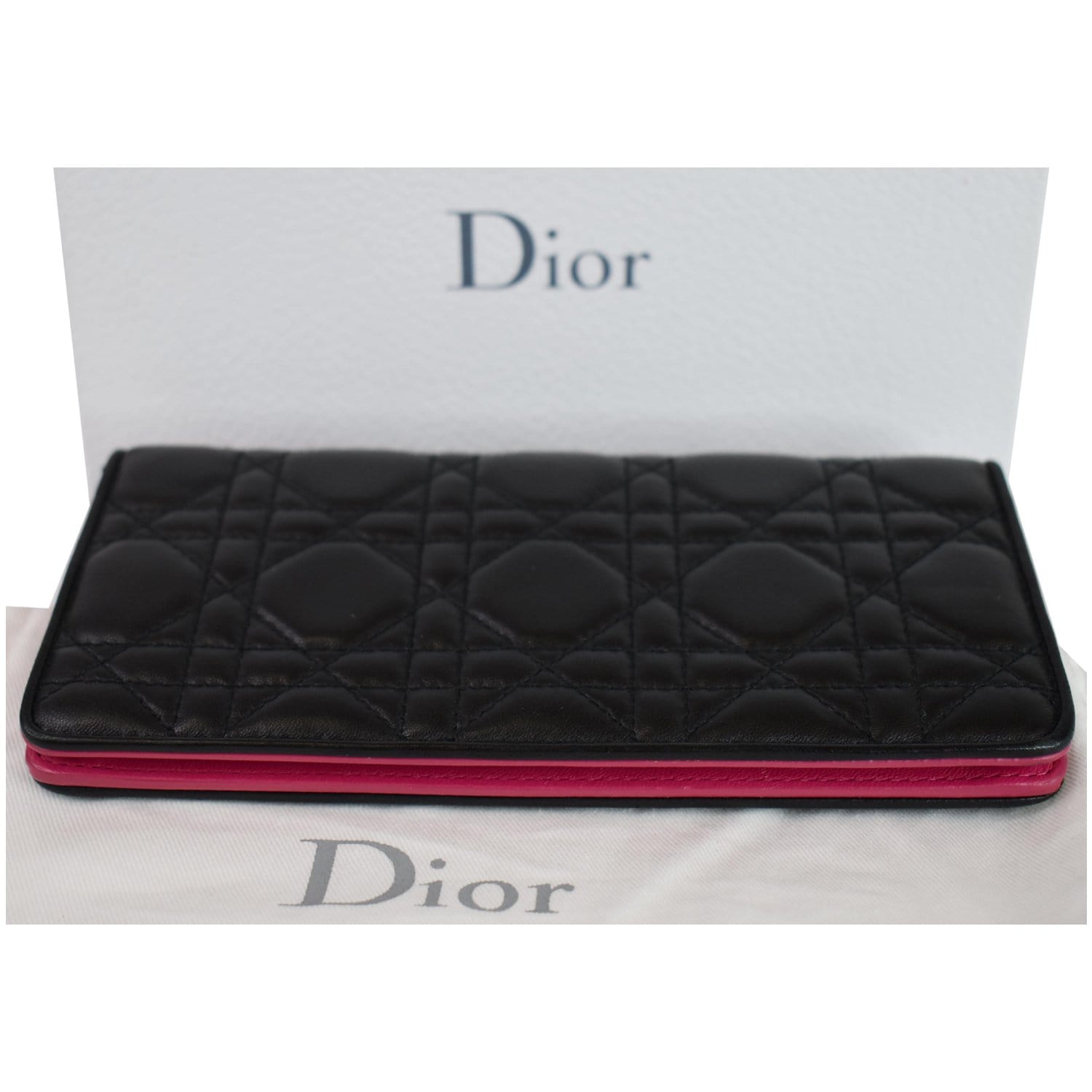 Dior Lady Dior Leather Wallet