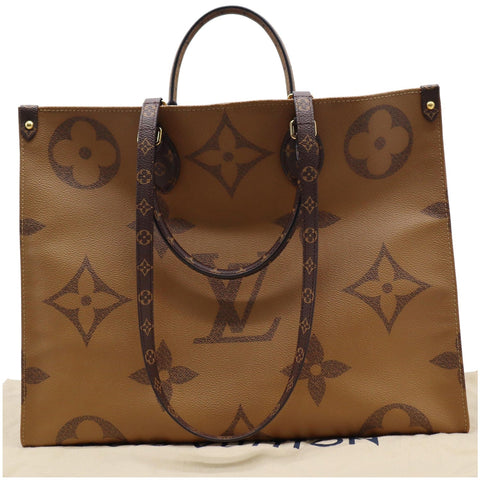 Louis Vuitton Onthego GM Reverse Monogram Canvas Tote Bag