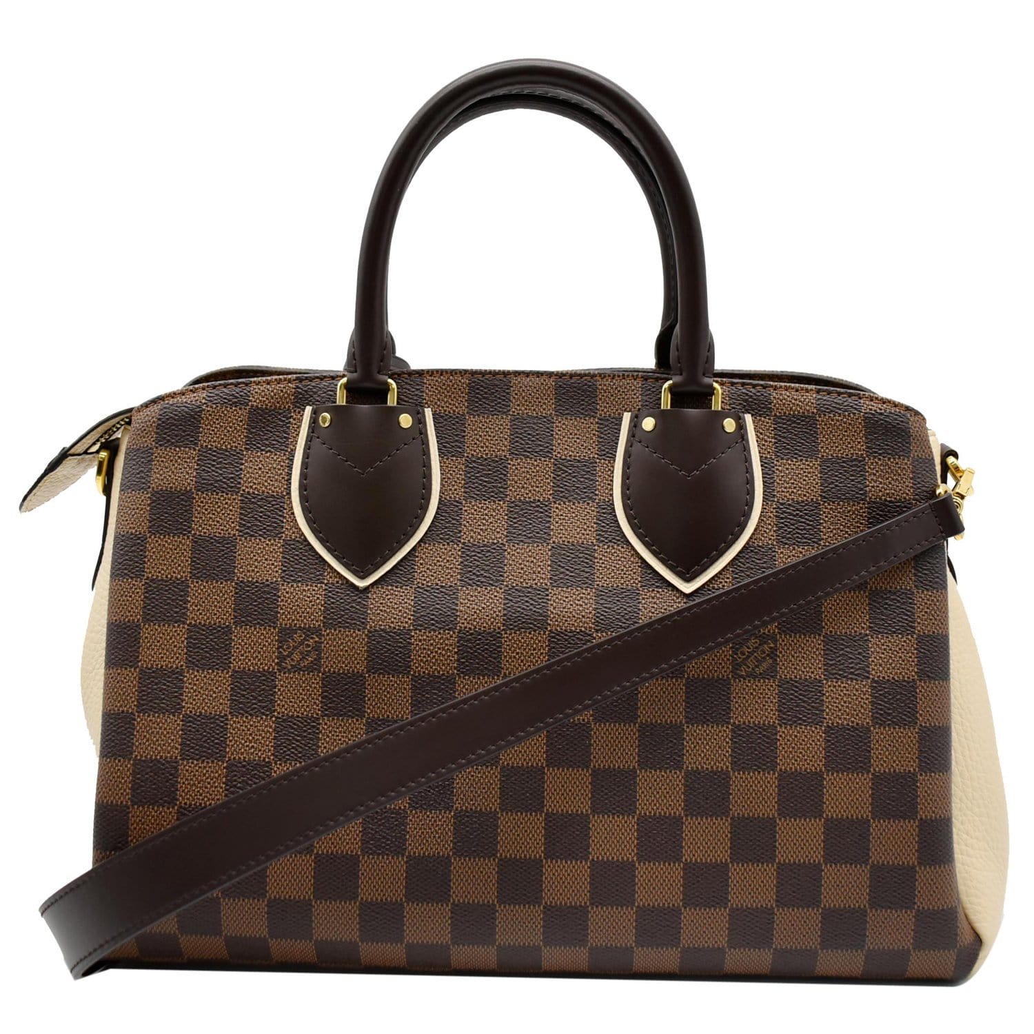 Louis Vuitton Damier Ebene Shoulder Bag Brown Cloth ref.181882 - Joli Closet