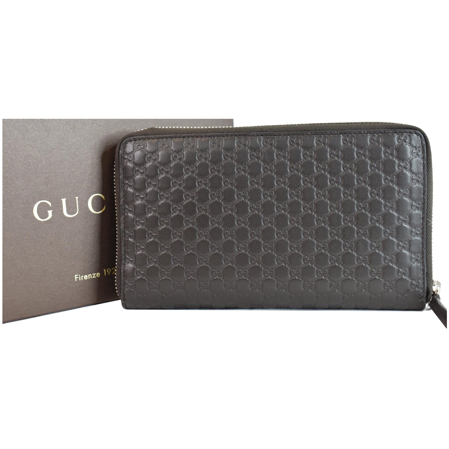 Gucci Guccissima Signature Passport Case Black