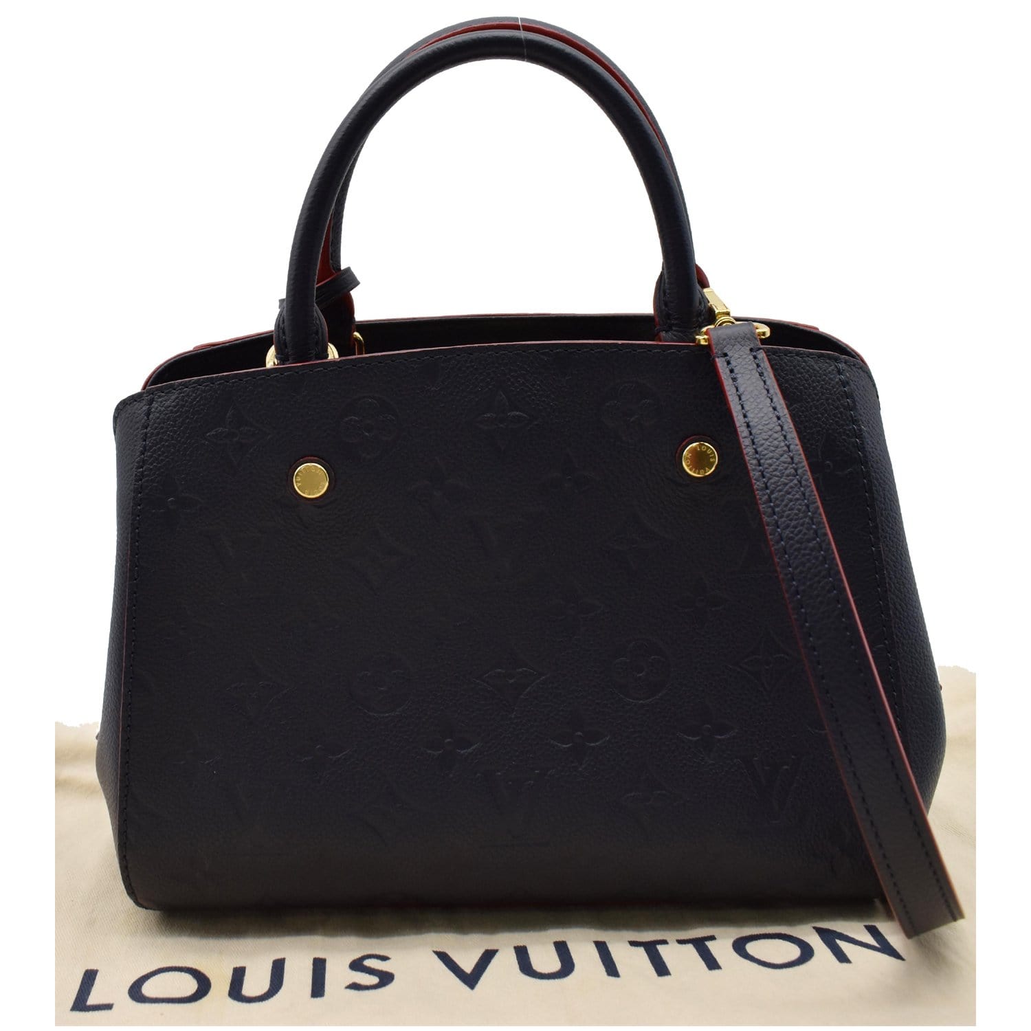 Replica Louis Vuitton M42747 Montaigne BB Tote Bag Monogram Empreinte  Leather For Sale
