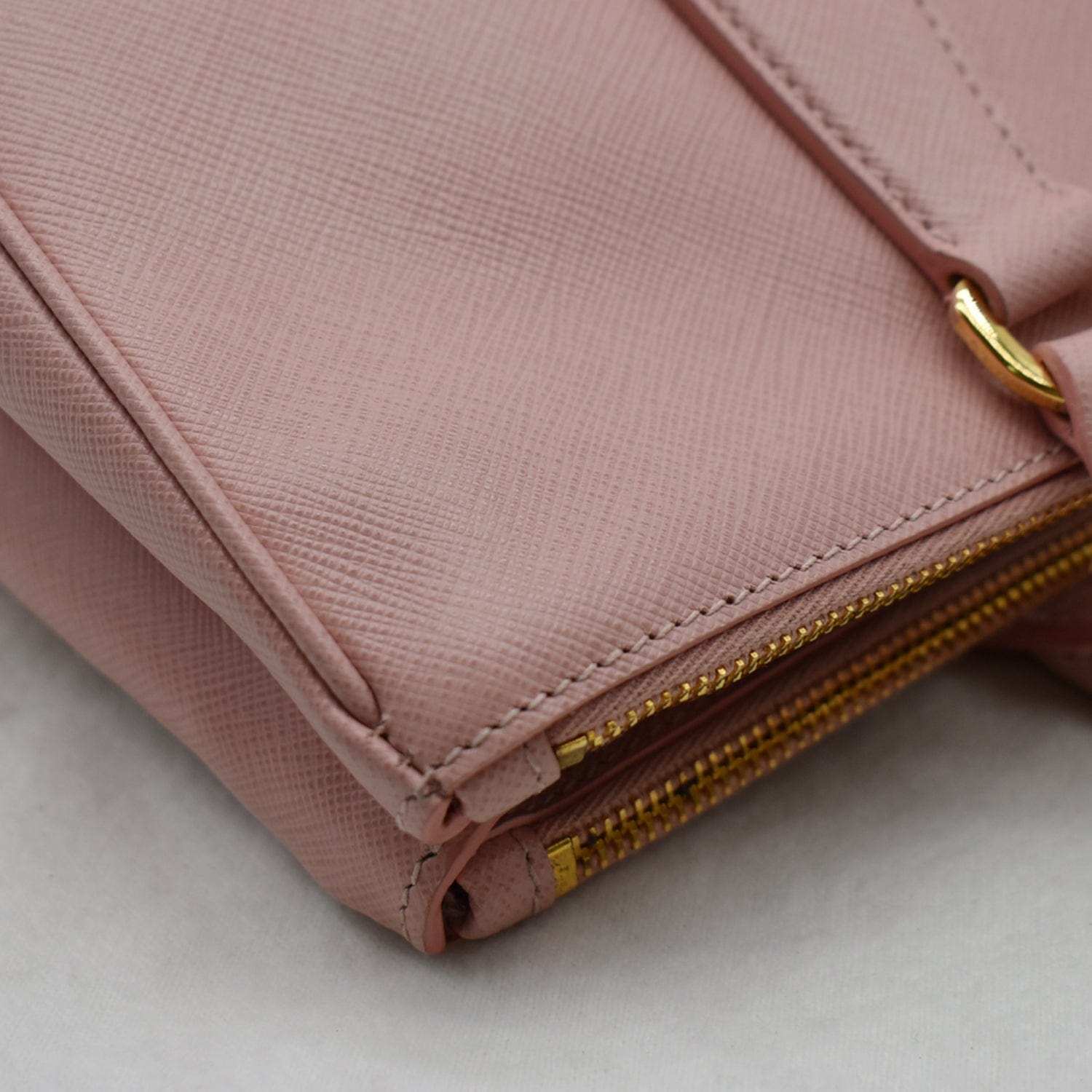 Prada Saffiano Leather Mini Bag, Women, Petal Pink