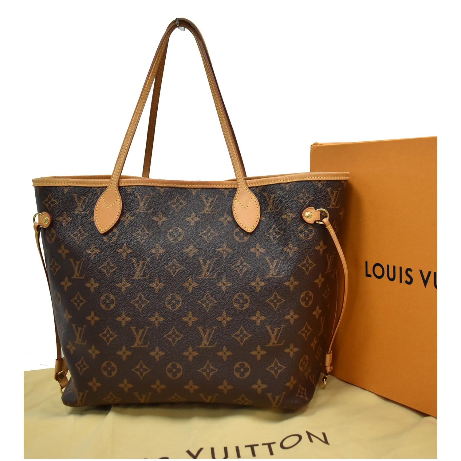 Brown Louis Vuitton Monogram Neverfull MM Tote Bag