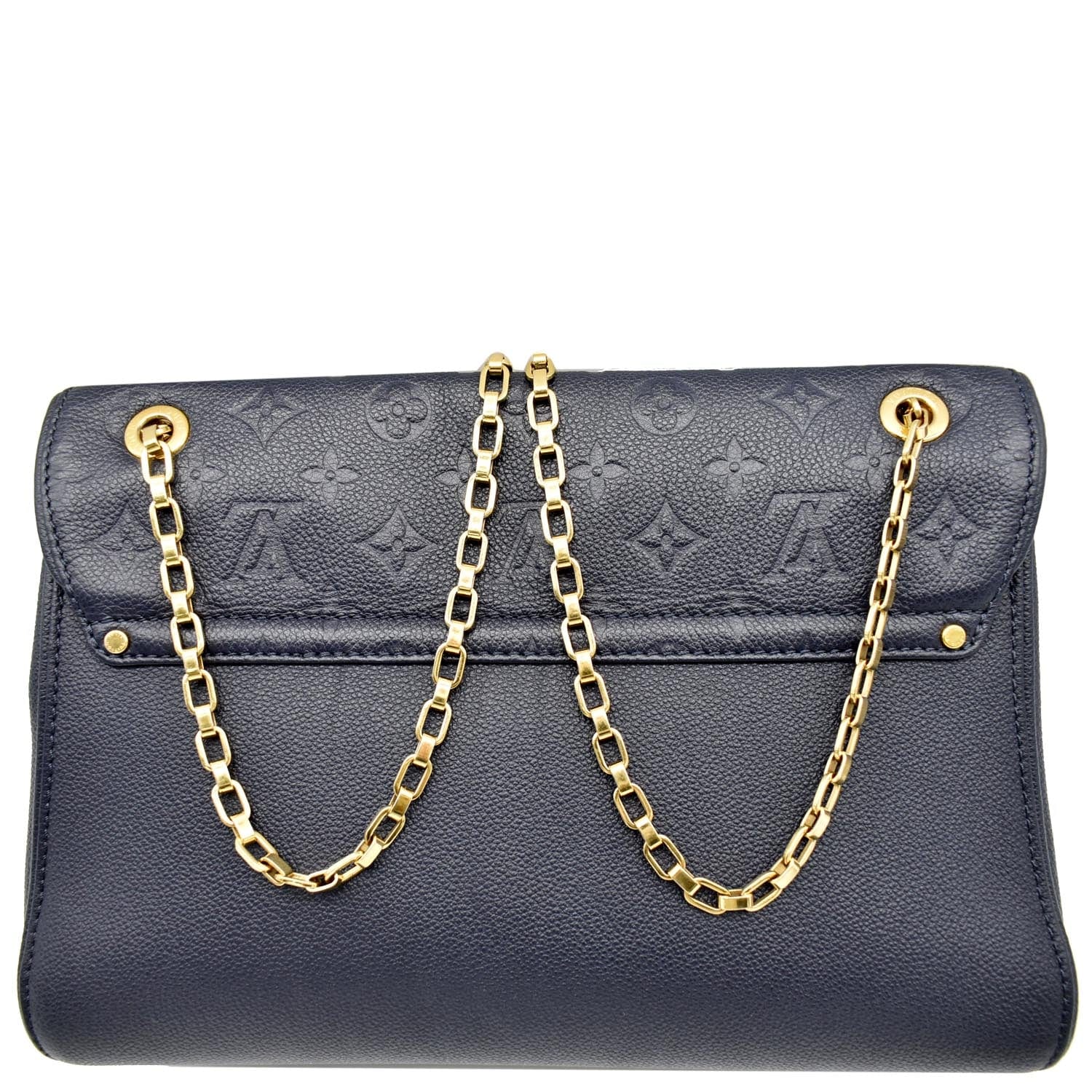 Louis Vuitton Monogram Empreinte Leather Clea Wallet Marine Rouge