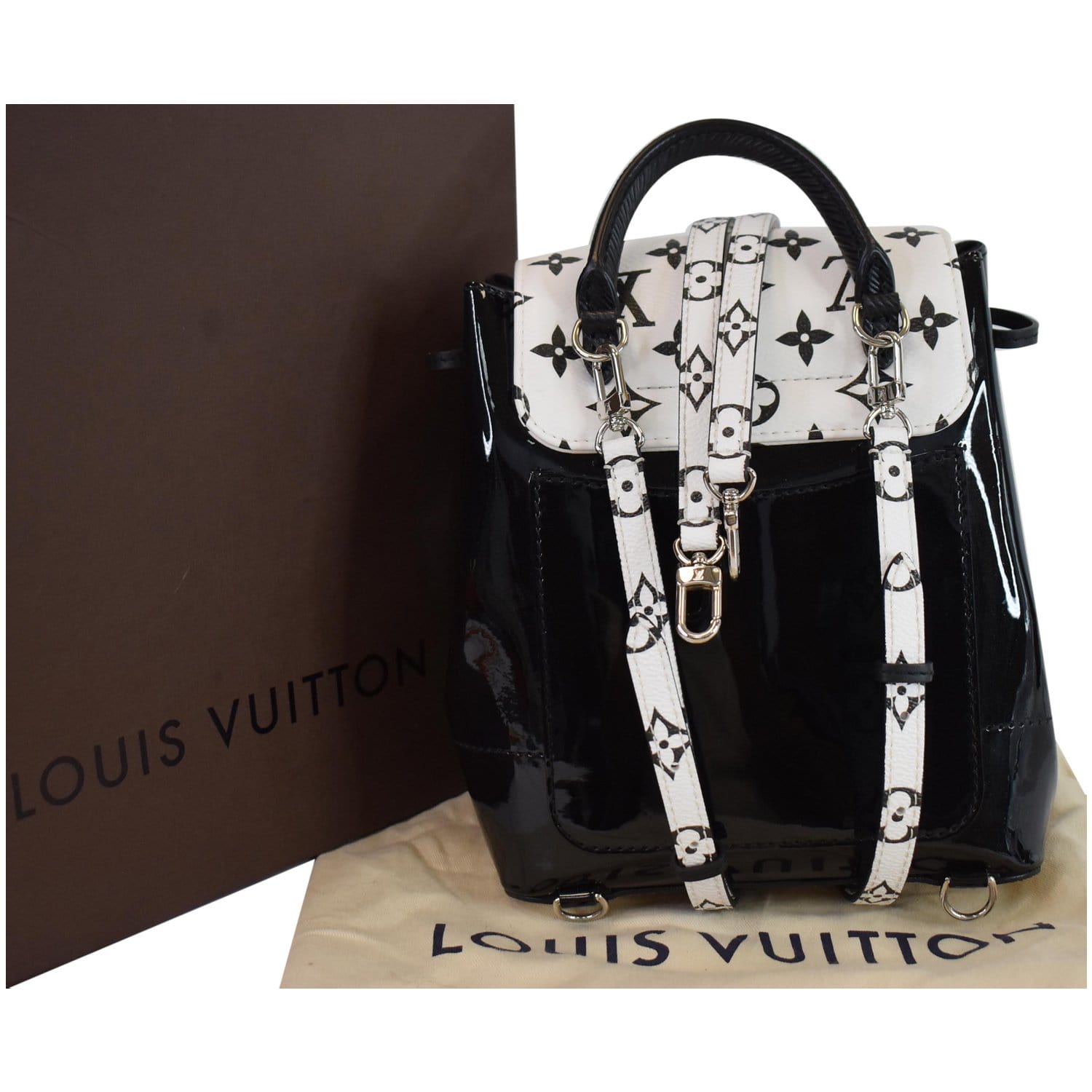 Pre-owned Louis Vuitton Pop Hot Springs Backpack Monogram Black