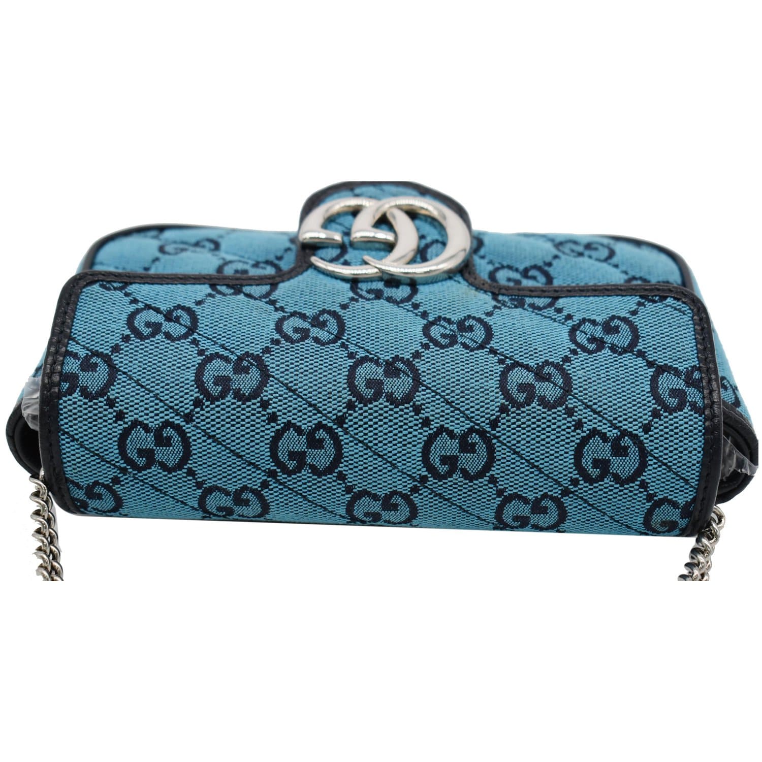 Gucci gg Marmont Mini Chain Bag in Blue