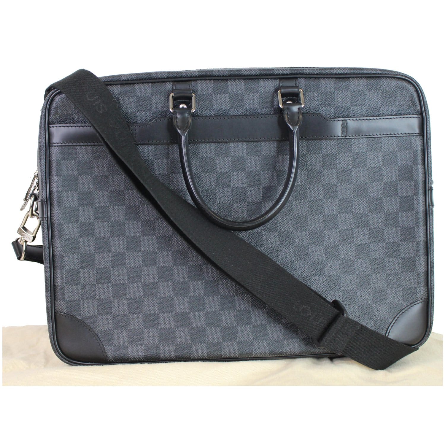 Louis Vuitton Porte Documents Voyage GM N41124 Damier Graphite Briefcase  Handbag