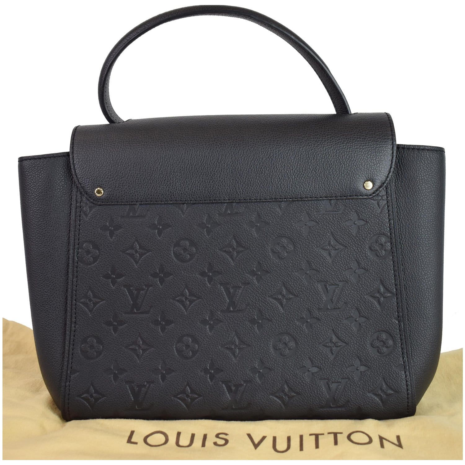 LOUIS VUITTON Trocadero Monogram Empreinte Leather Shoulder Bag Black
