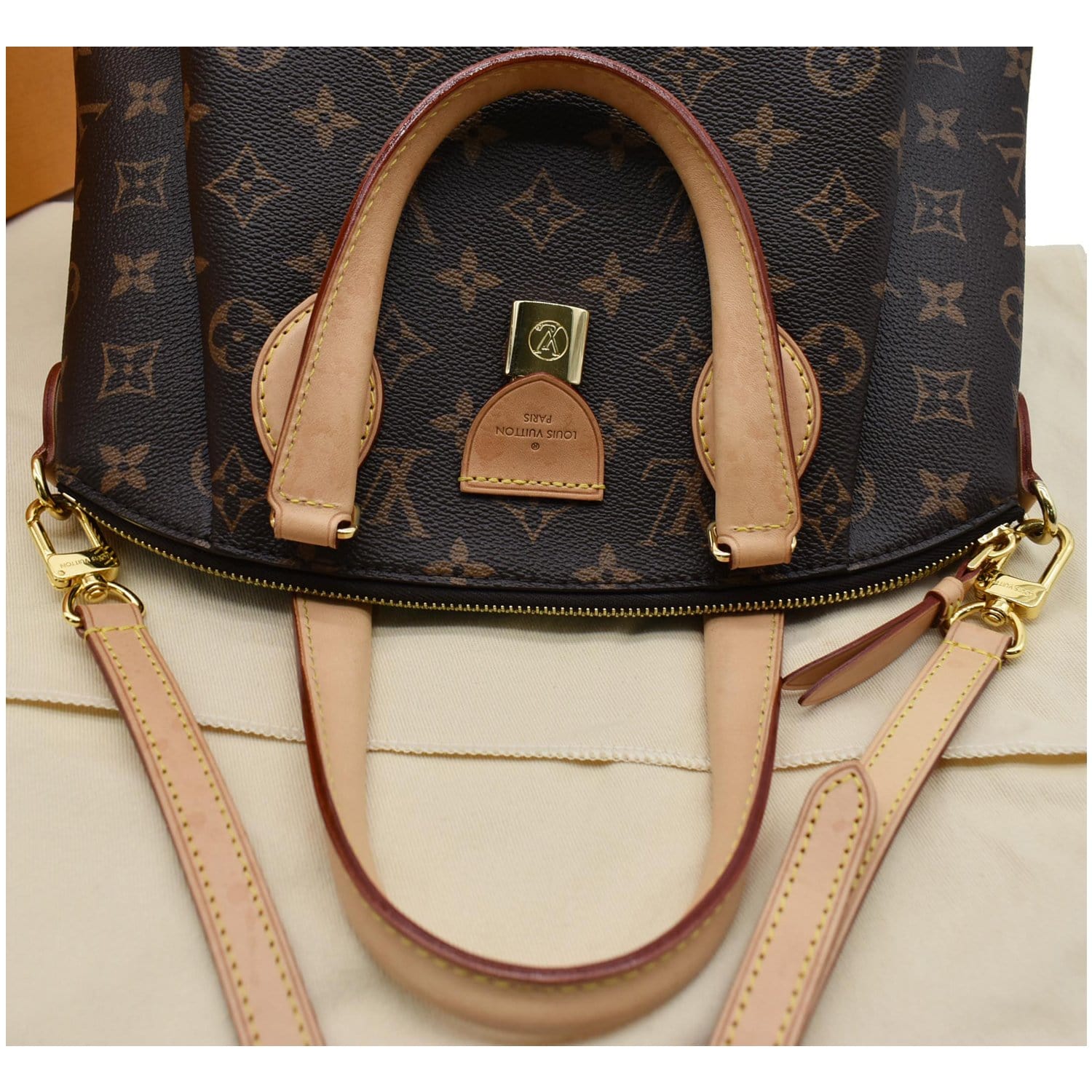 Louis Vuitton LV Hand Bag Rivoli Brown Damier 1250425 - Đức An Phát