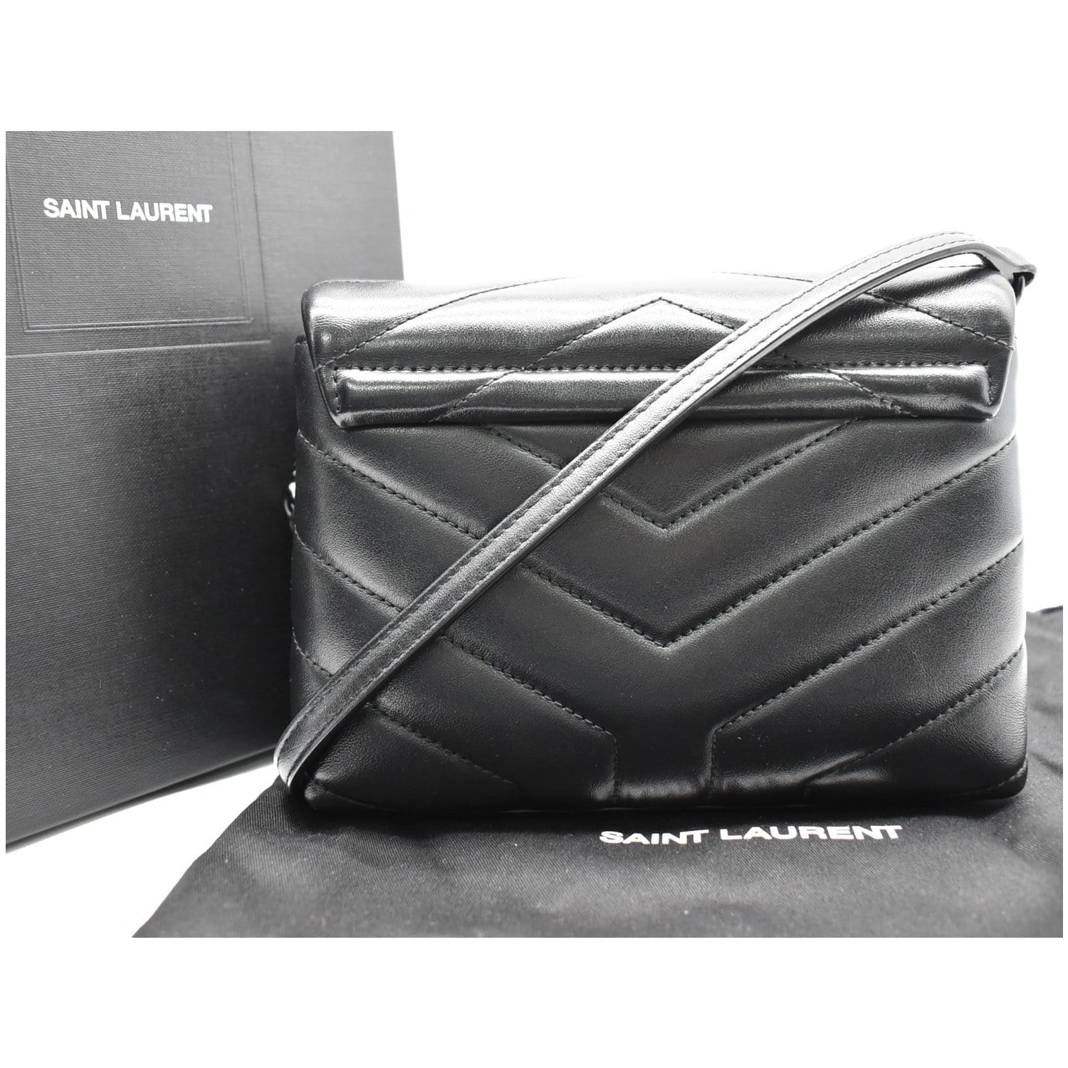 Saint Laurent Loulou Toy Crossbody Bag - Black
