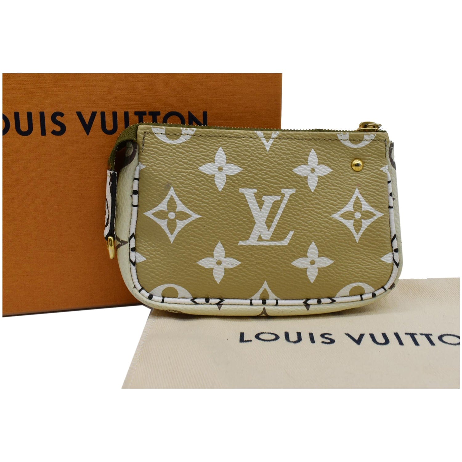 Louis Vuitton Pochette Accessories Monogram Graffiti Khaki in Canvas with  Gold-tone - US