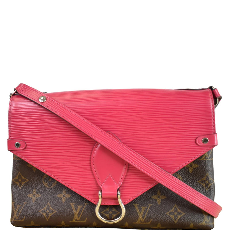 Saint michel leather handbag Louis Vuitton Red in Leather - 30443768