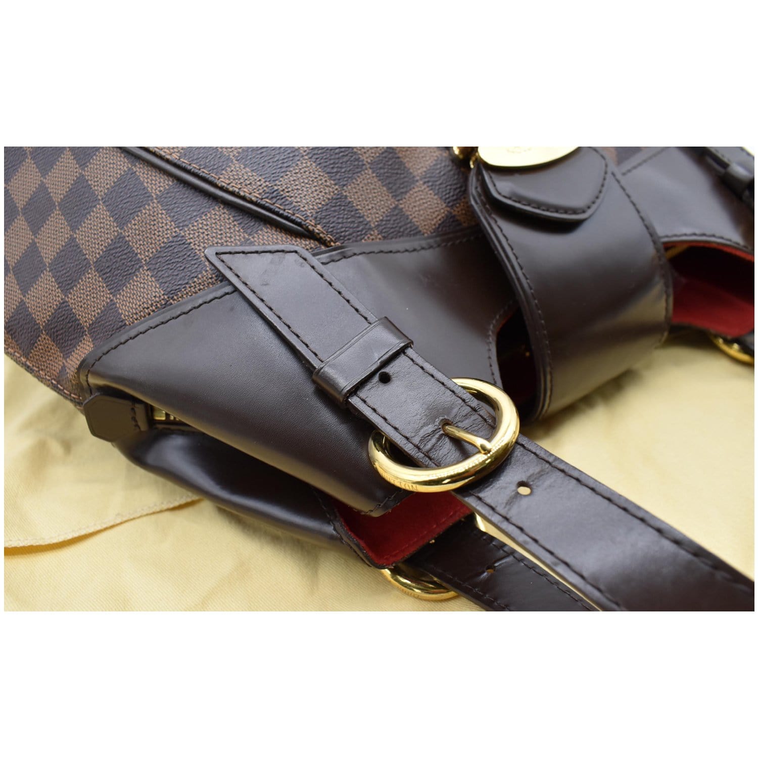 Pre-owned Louis Vuitton 2010 Sistina Pm Shoulder Bag In Brown