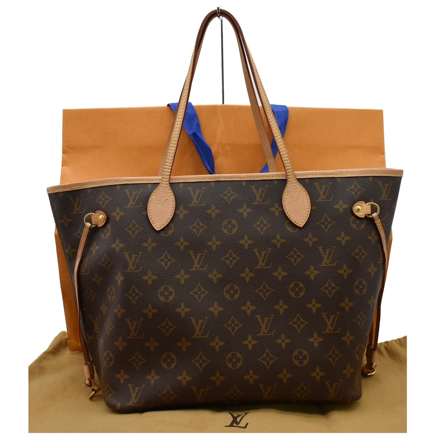 Louis Vuitton Neverfull MM Monogram Brown Leather ref.135630