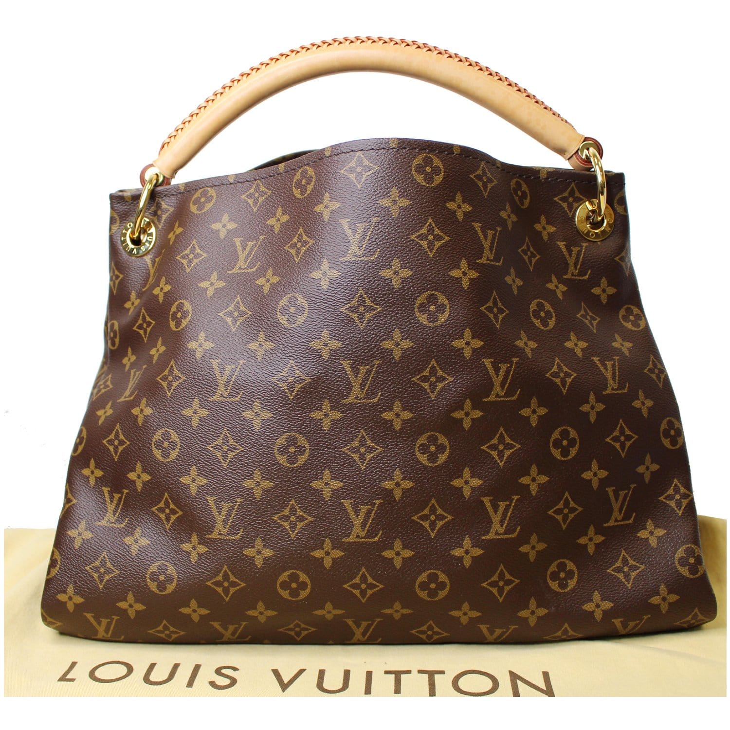 Louis Vuitton Brown Ebene Monogram Mini Lin Manon MM Artsy Hobo Galliera Bag  927 For Sale at 1stDibs