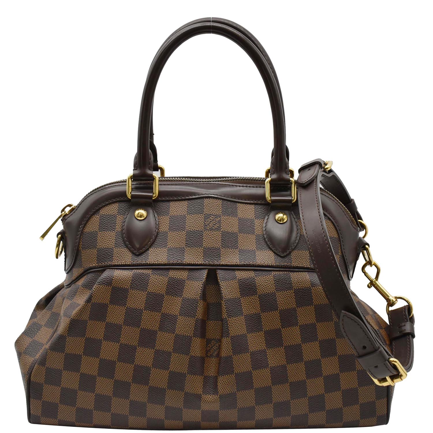 Brown - ep_vintage luxury Store - Louis - Adjustable - LOUIS VUITTON Trevi  PM Damier Ebene Shoulder Bag Brown - Monogram - Vuitton - Buffet - Shoulder  - Not - 120cm – dct