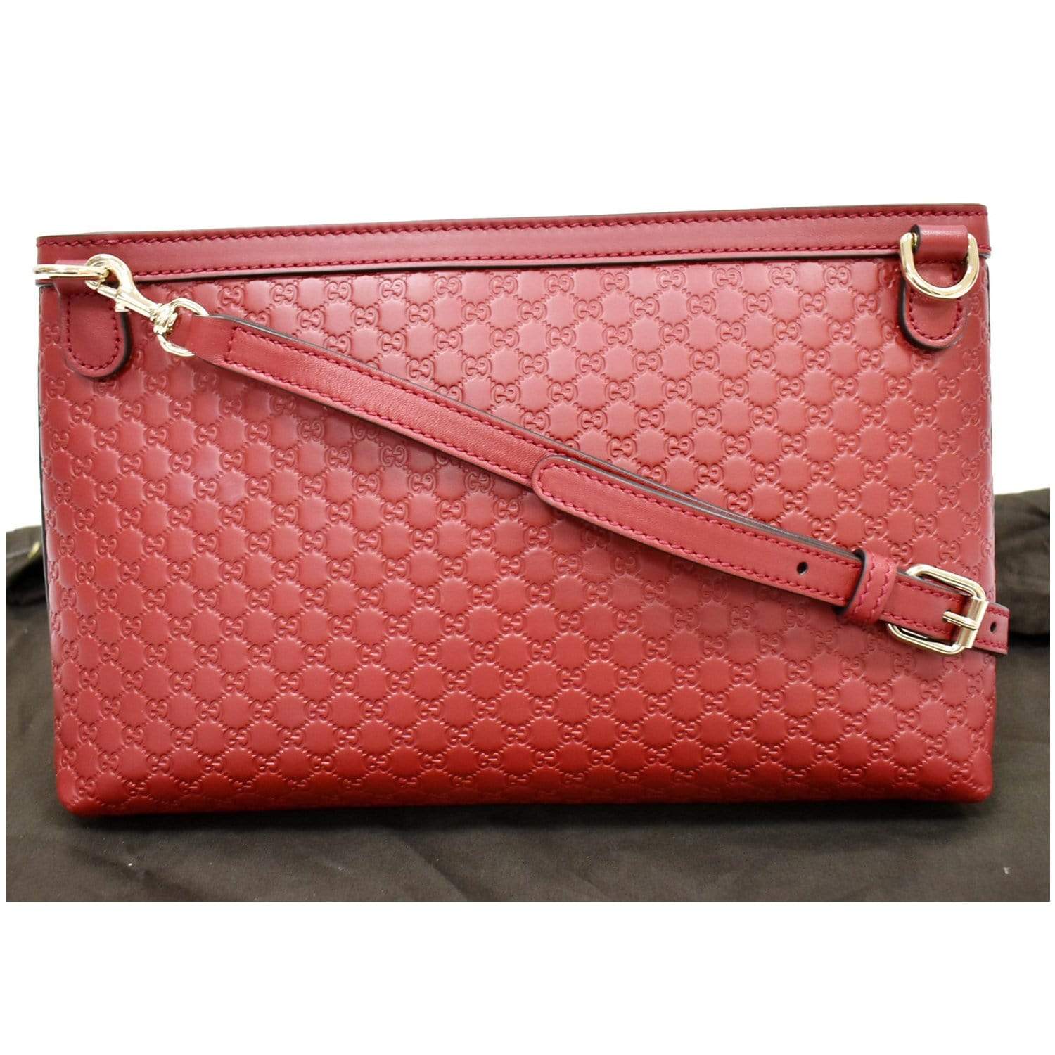 Gucci Red Microguccissima Leather Tablet Case Pony-style calfskin